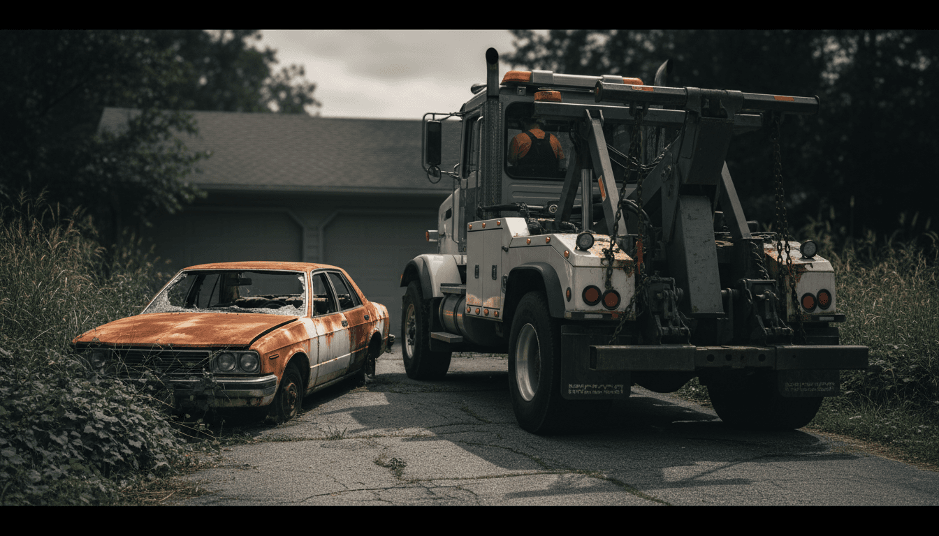 Free junk car towing service